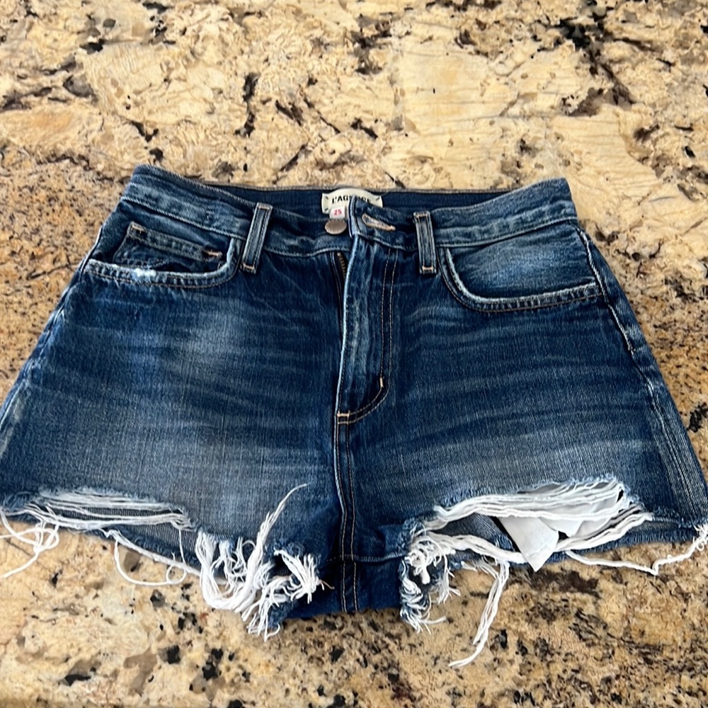 L’AGENCE denim shorts